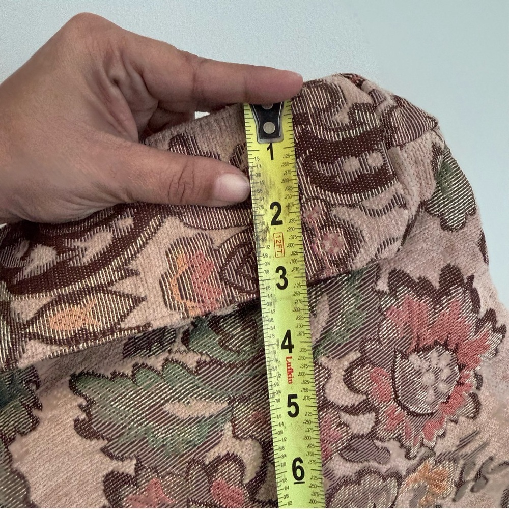Coldwater Creek Vintage Boho Floral Tapestry Shoulder Bag with Braided Handles - Picture 12 of 12